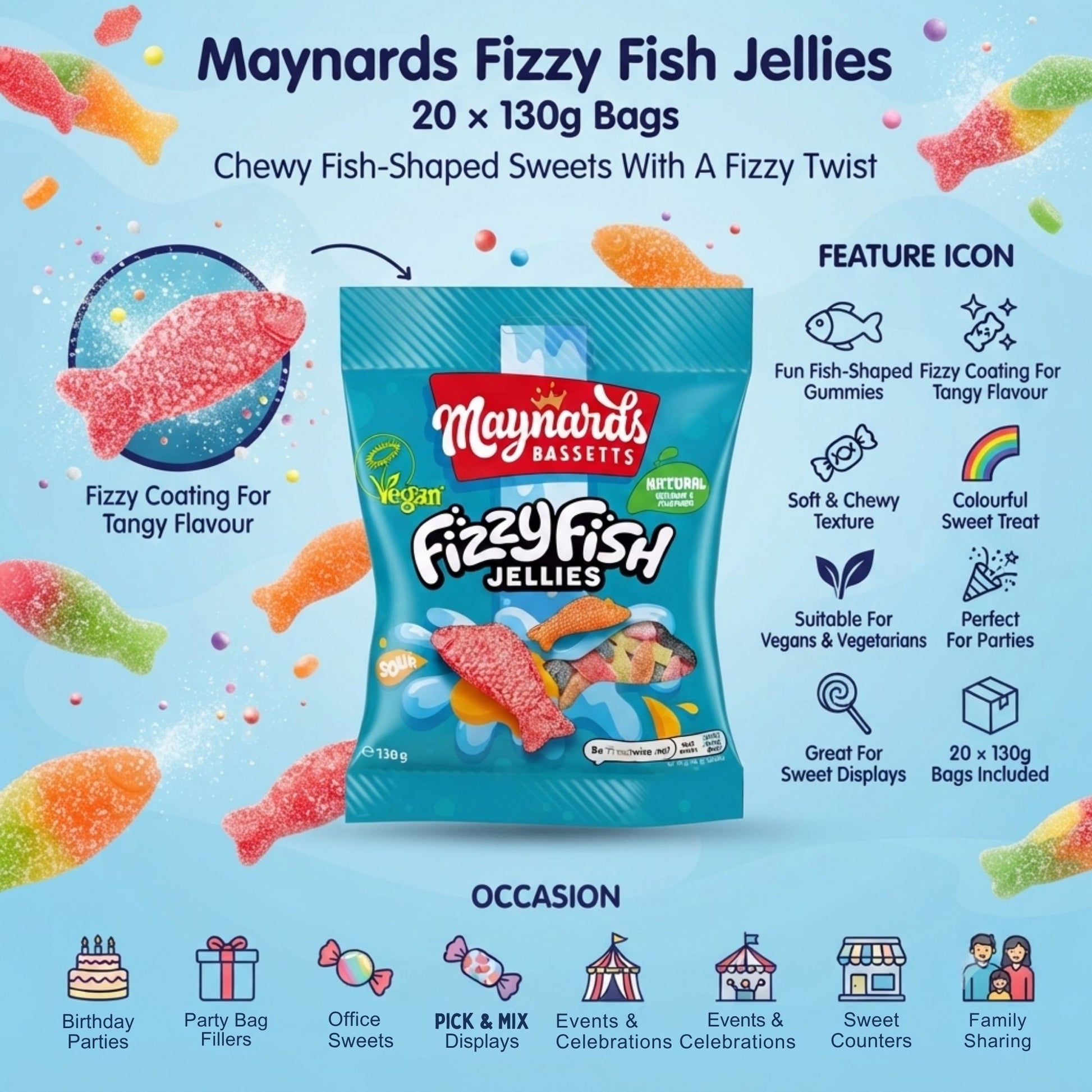 Vegan friendly chewy sweets