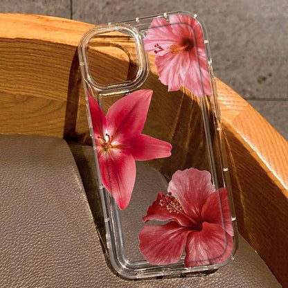 Stylish cherry blossom TPU case for multiple iPhone models