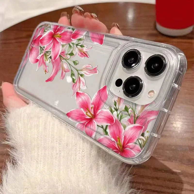 Cherry blossom artwork phone cover for iPhone users
