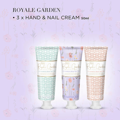 Lavender & Rosehip Tea floral fragrance hand cream set