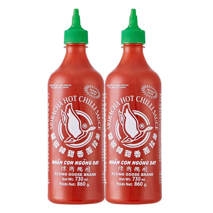 Flying Goose Sriracha Hot Chilli Sauce 2 x 730ml bottles