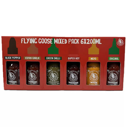 Flying Goose Sriracha sauce selection pack 6 x 200ml