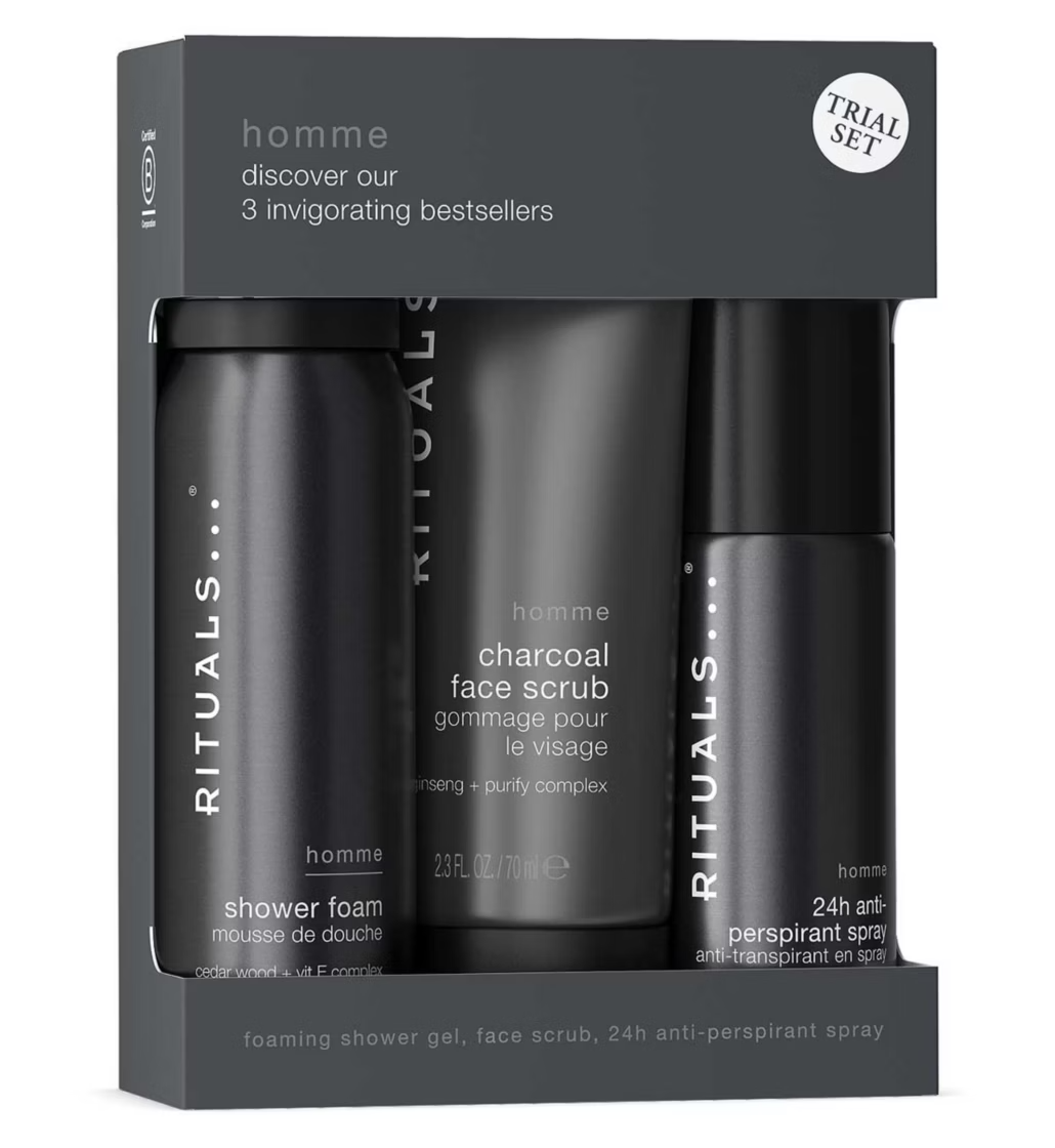 Mens skincare trial kit for daily grooming routine