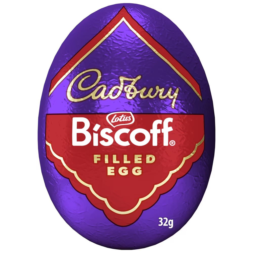 Foil wrapped Cadbury Biscoff Easter eggs