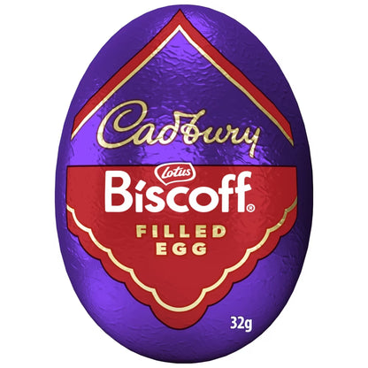Foil wrapped Cadbury Biscoff Easter eggs