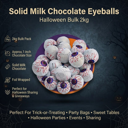 Bulk Halloween Milk Chocolate Eyeballs
