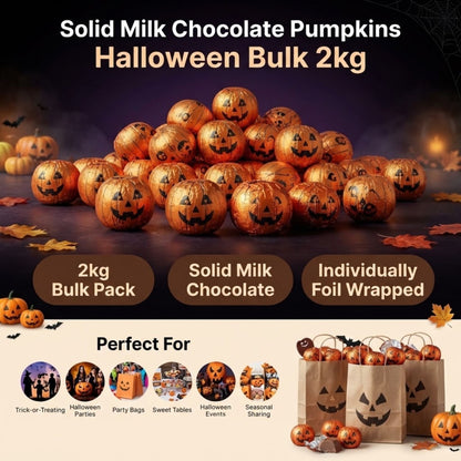 Bulk Halloween Milk Chocolate Pumpkins