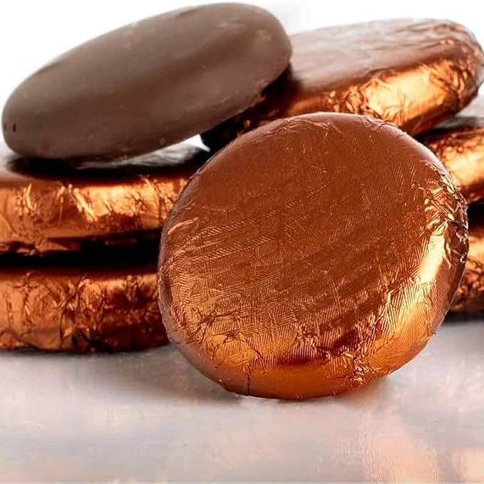 Individually wrapped foil coffee chocolates