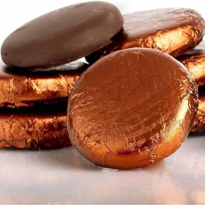 Individually wrapped foil coffee chocolates