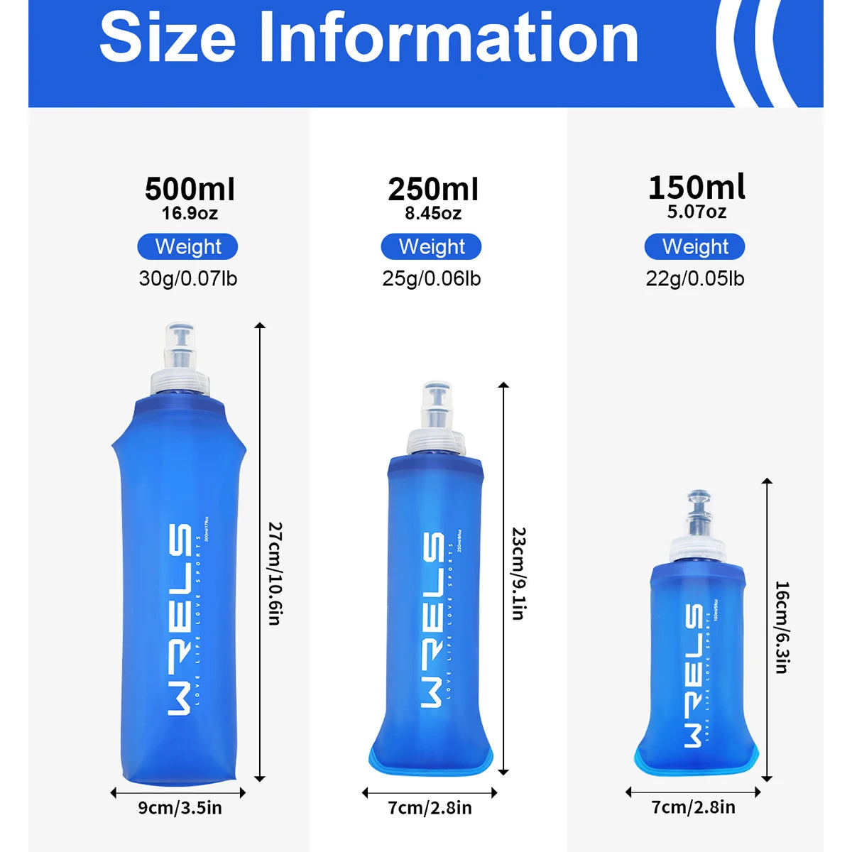 Foldable silicone travel bottle for outdoor activities