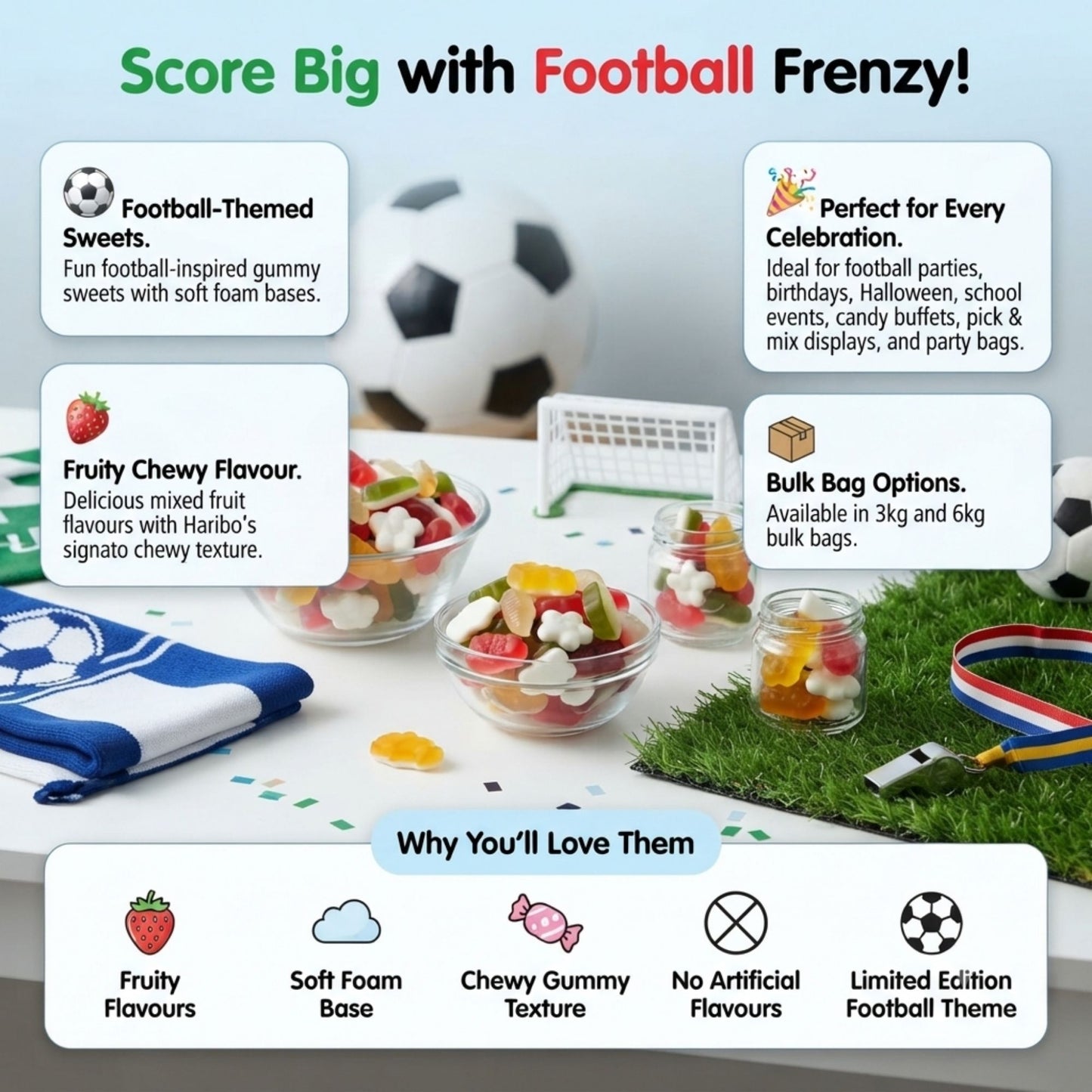 Limited edition Haribo football sweets
