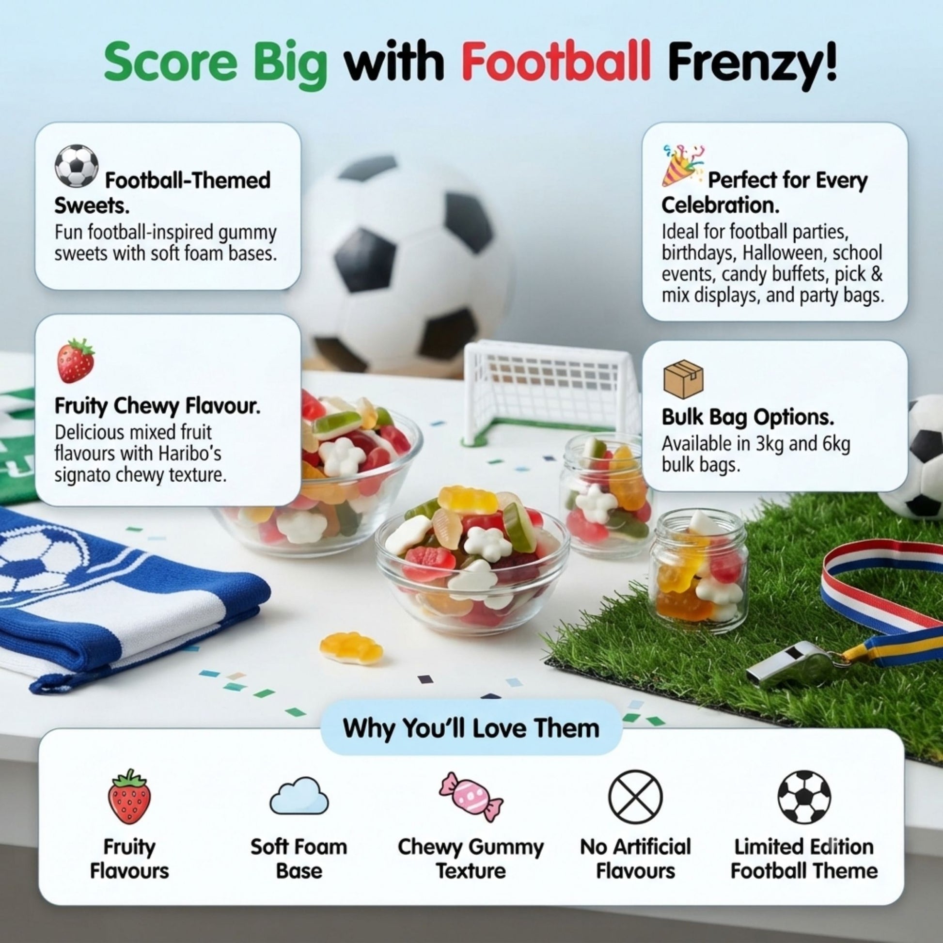 Limited edition Haribo football sweets