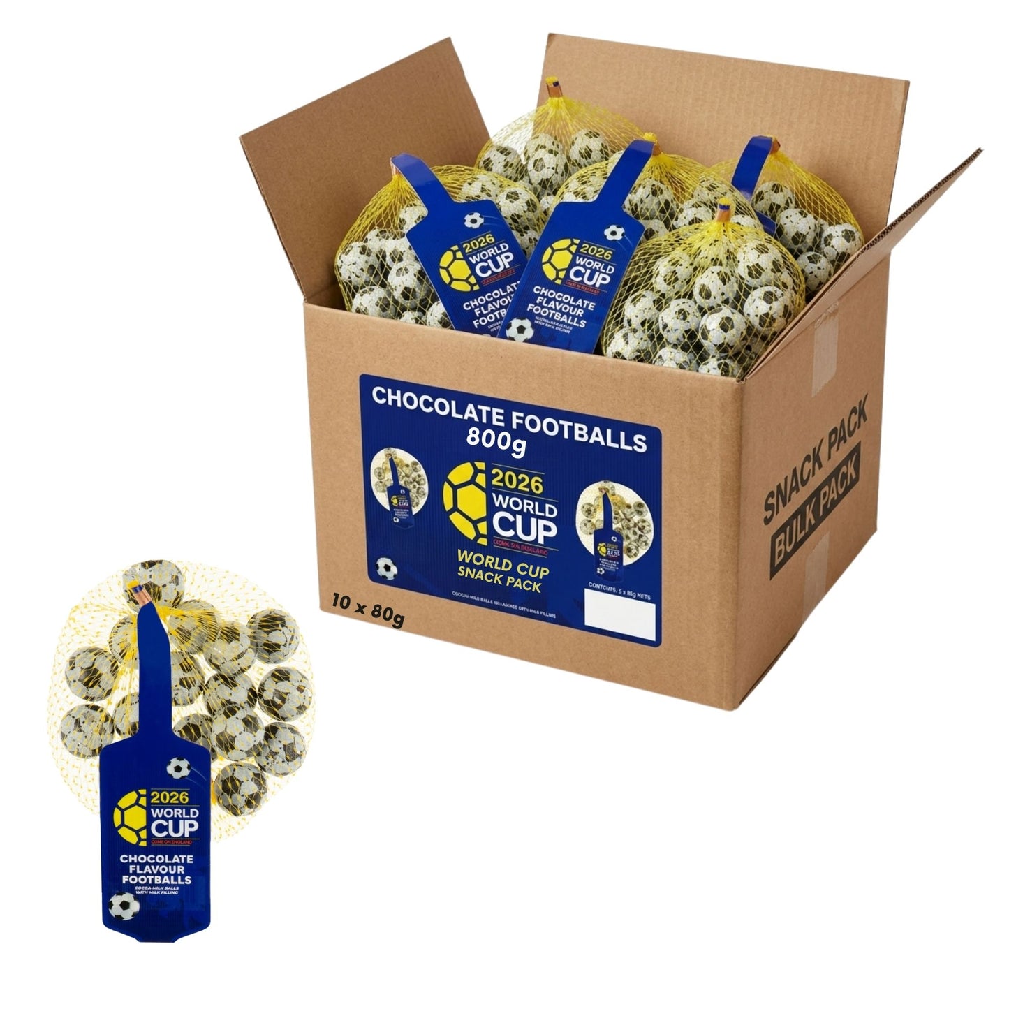 Football shaped chocolate candy pack