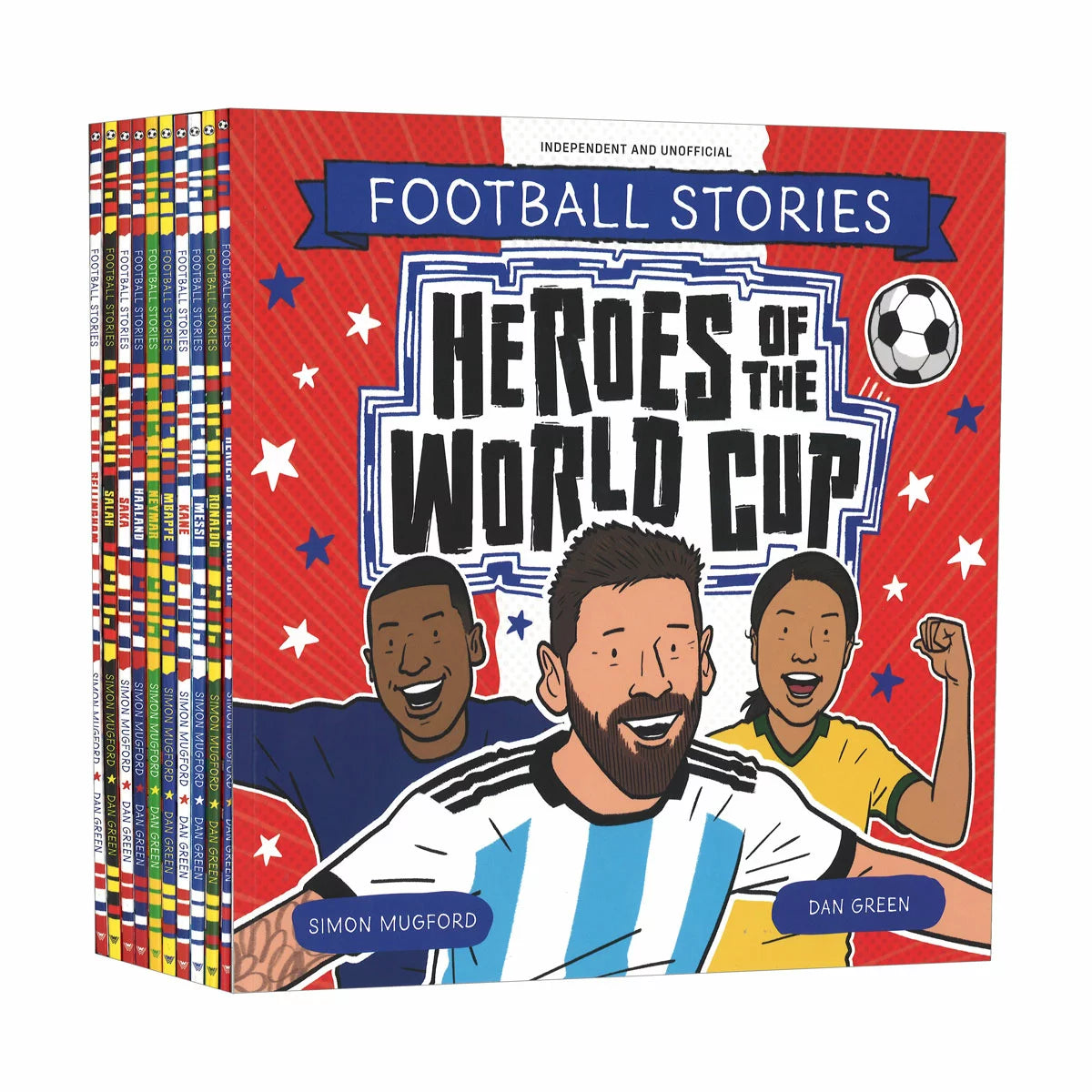 Football Stories 10 book collection featuring top players