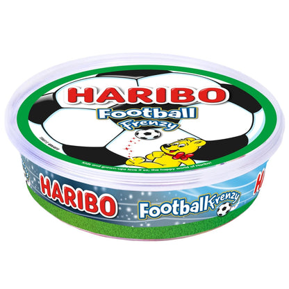 Football shaped gummy sweets with fruity flavour mix