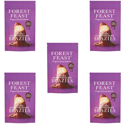 Forest Feast Belgian Milk Chocolate Brazils 5 x 120g