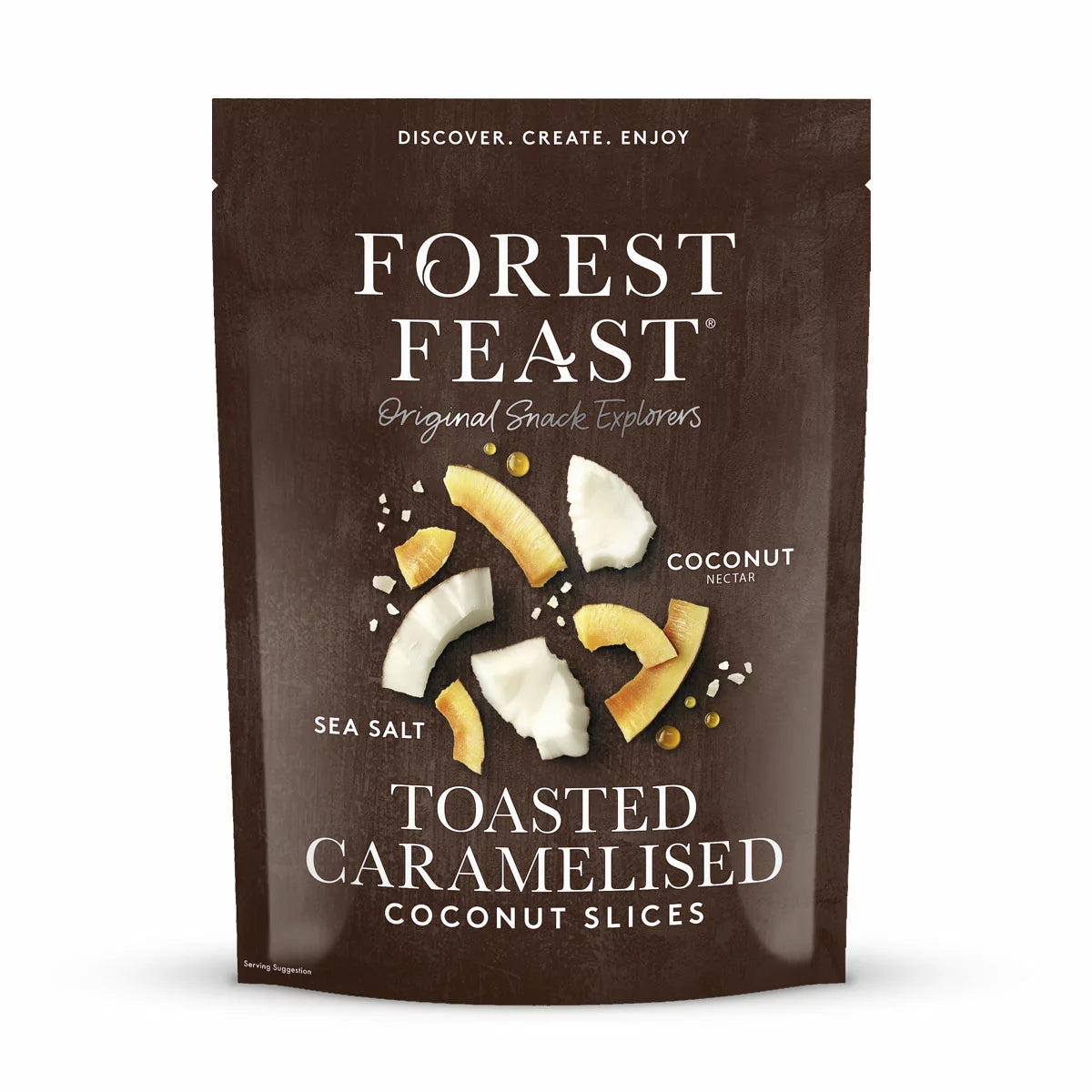 Forest Feast coconut slices 600g toasted caramelised snack