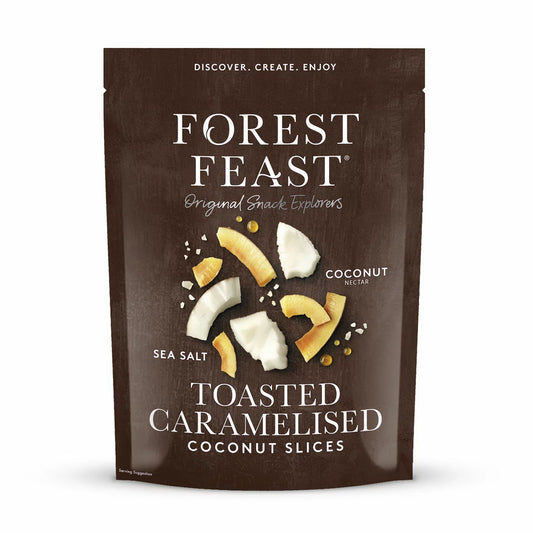 Forest Feast coconut slices 600g toasted caramelised snack