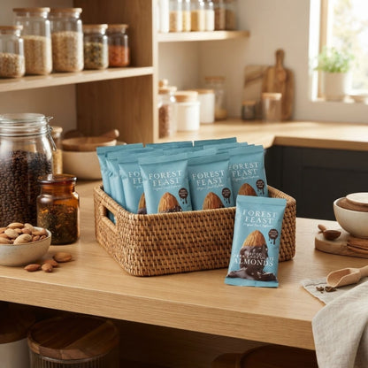 Salted chocolate almond snack packs