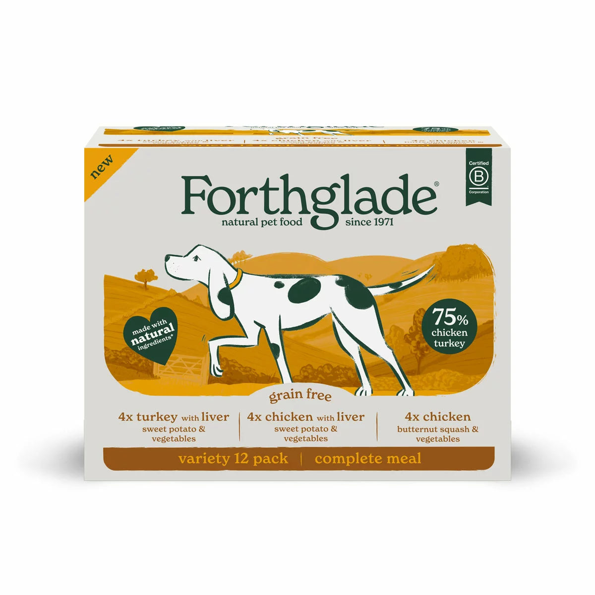 Forthglade Grain Free Poultry Variety Pack 12 x 395g