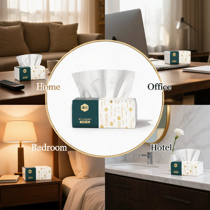 Four-ply tissue suitable for bathroom and home