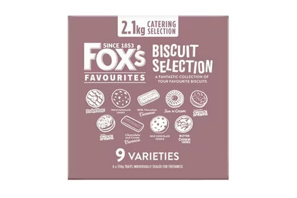 Fox’s biscuit selection with chocolate, cream, and jam biscuits