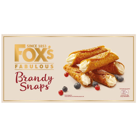 Fox’s Traditional Brandy Snaps 100g pack