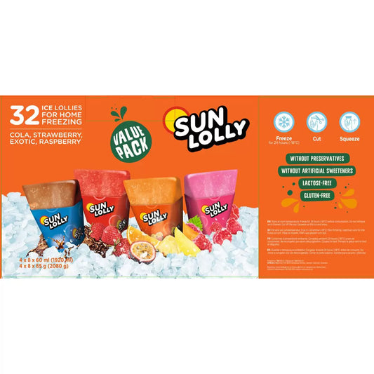 Freeze at home fruit juice ice lollies pack