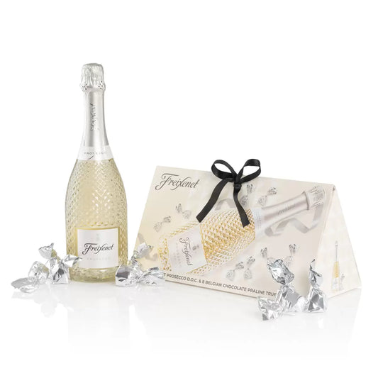 Freixenet Prosecco 75cl with Belgian Chocolates in stylish handbag gift box