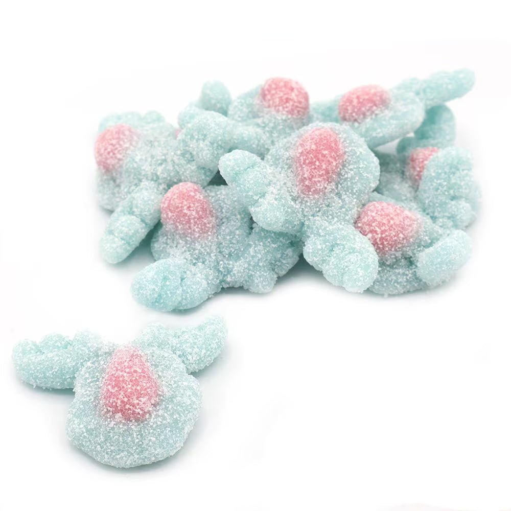 Bubblegum flavour jelly sweets with sour coating from Frisia