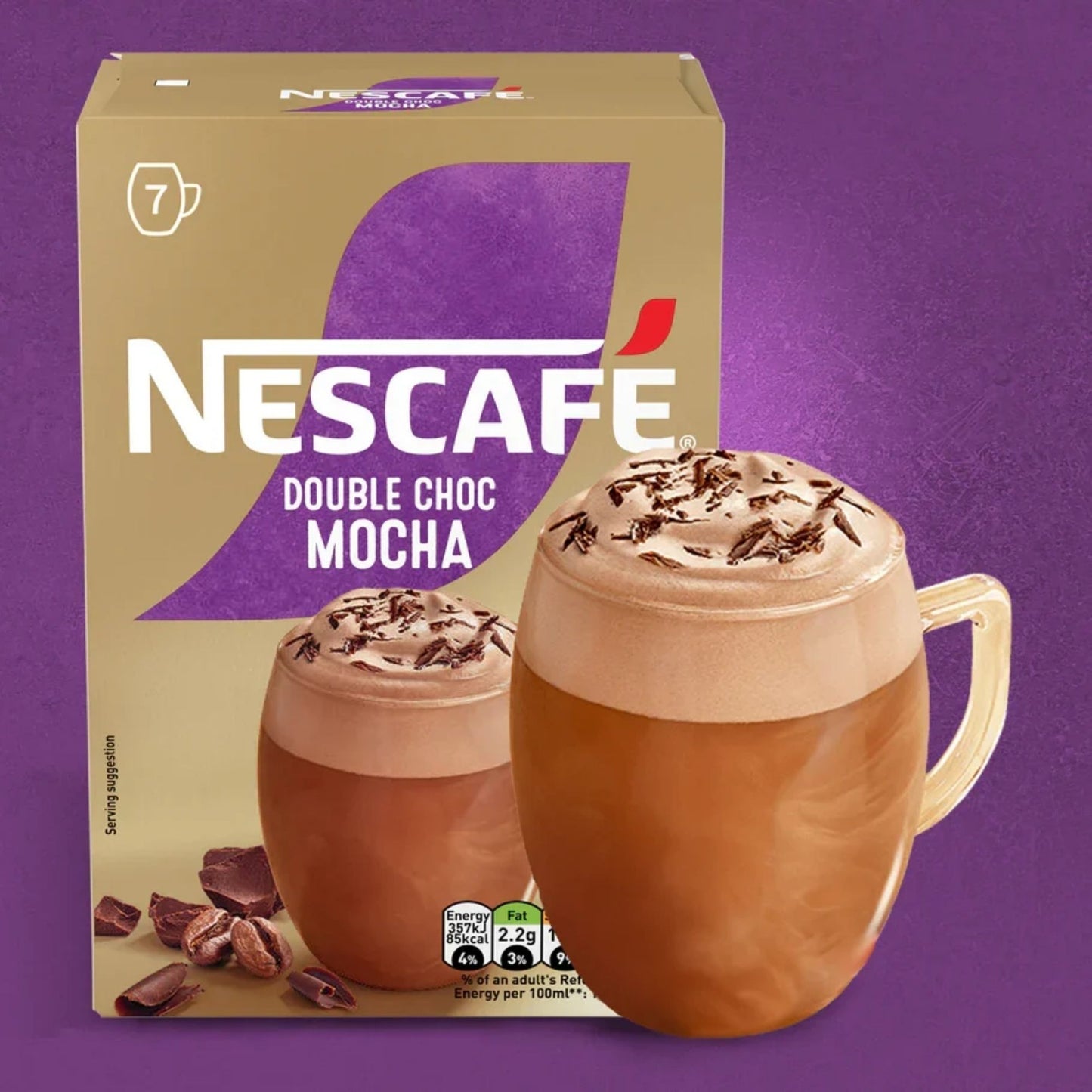 Instant double chocolate mocha drink