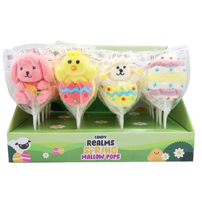 Easter bunny shaped marshmallow pop