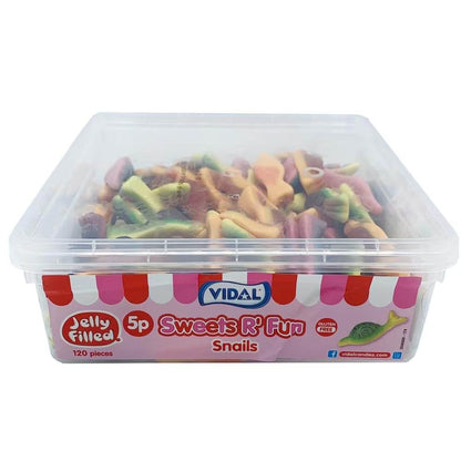 Fruit-flavoured jelly snail gummies perfect for pick-and-mix
