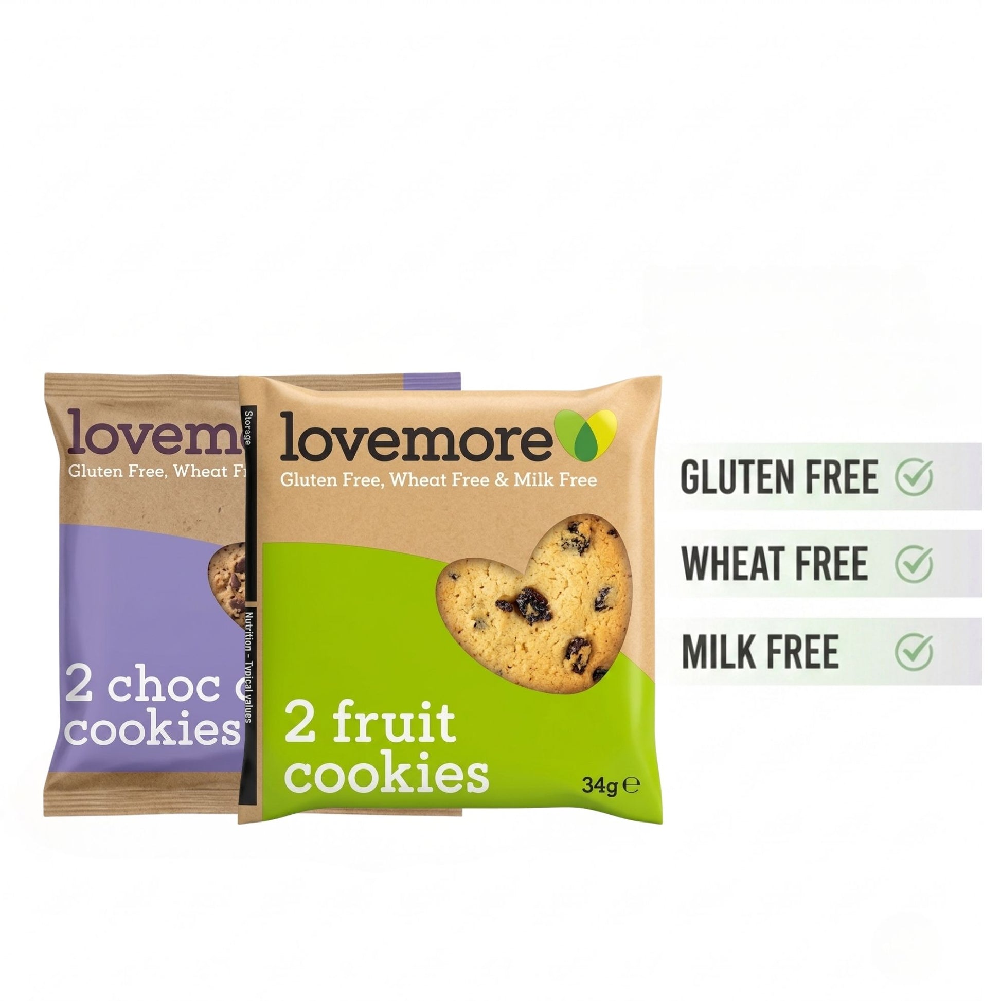 Fruit twinpack gluten free cookies