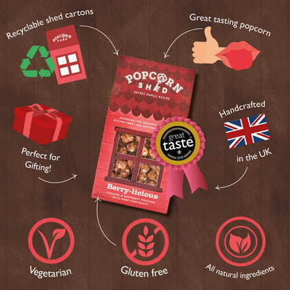 Popcorn Shed Berry-licious 10 pack family snack