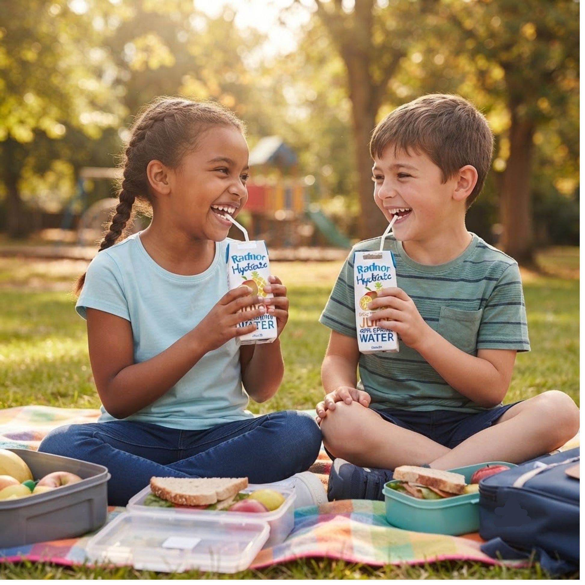 School approved tropical juice drinks