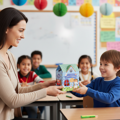 Kid-friendly gummy house for holiday fun