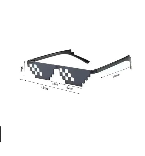Funny black joke sunglasses for celebrations