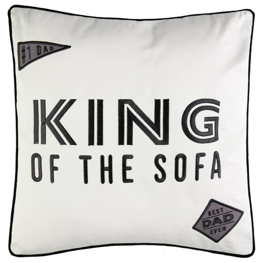 King of the Sofa cushion designed for Father’s Day gifting