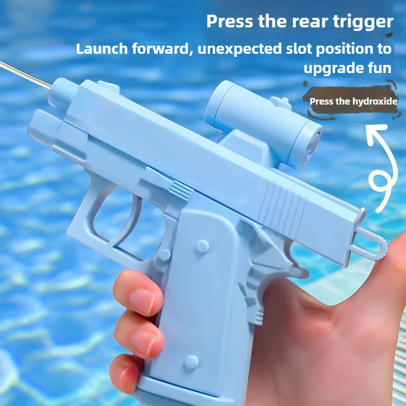 Compact water blaster for beach and pool games