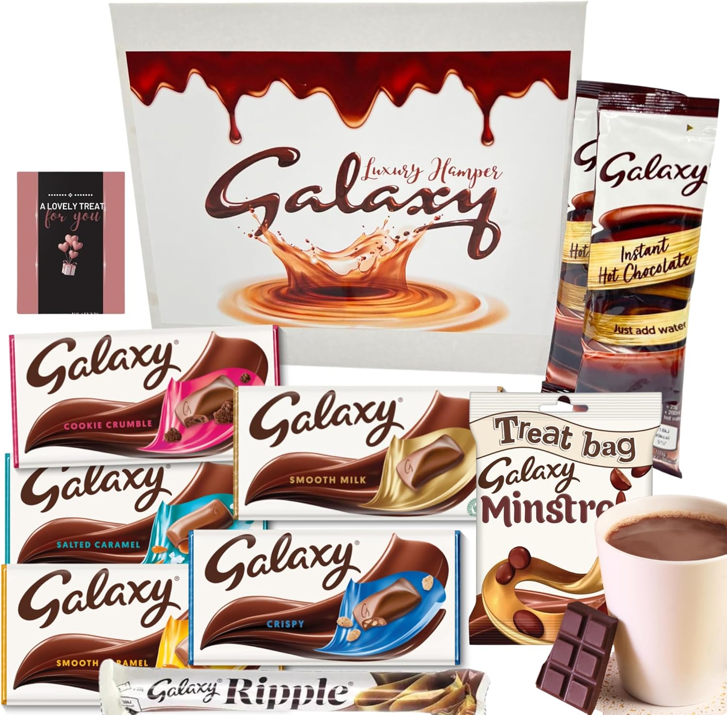 Galaxy luxury chocolate gift hamper with rich selection boxes