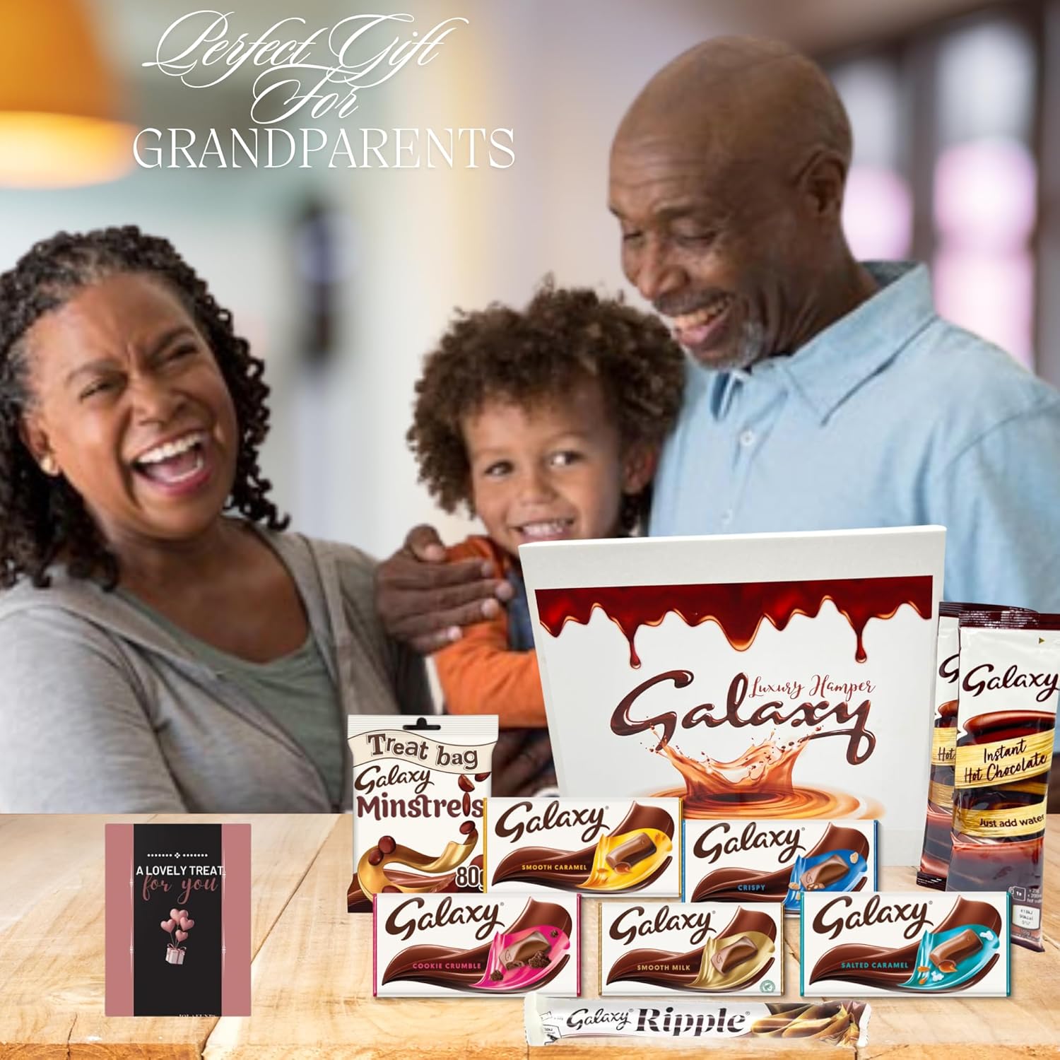 Selection hamper of Galaxy chocolate treats and bars