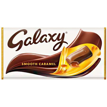 Galaxy Smooth Caramel 135g milk chocolate bar with caramel filling