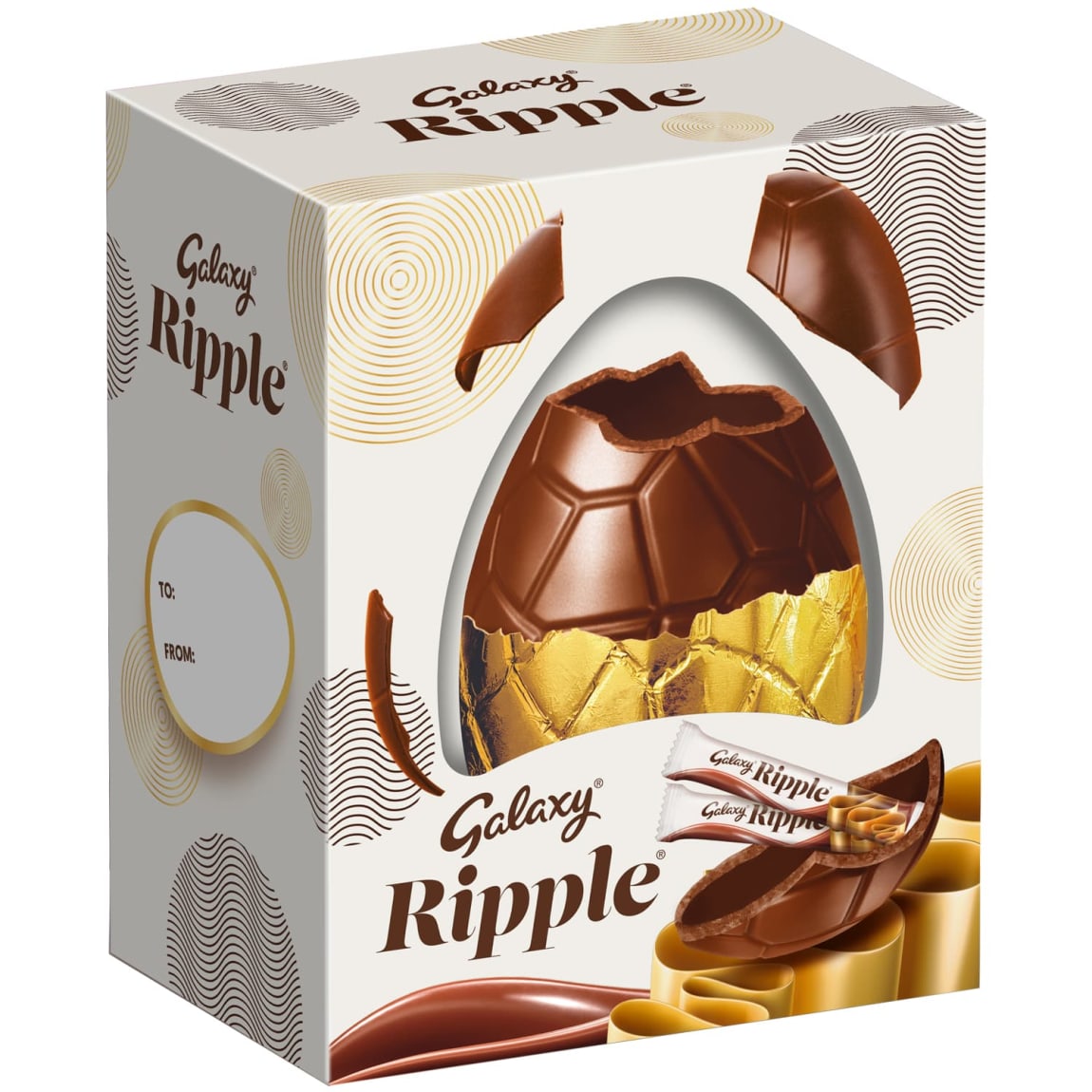 Galaxy Ripple Luxury Easter Egg 440g hollow milk chocolate