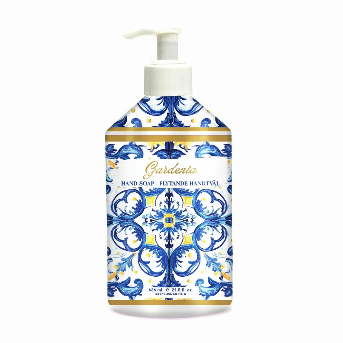 Gardenia fragranced liquid hand soap