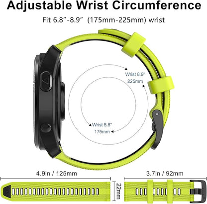 Adjustable Garmin Forerunner 945 sport watch band silicone