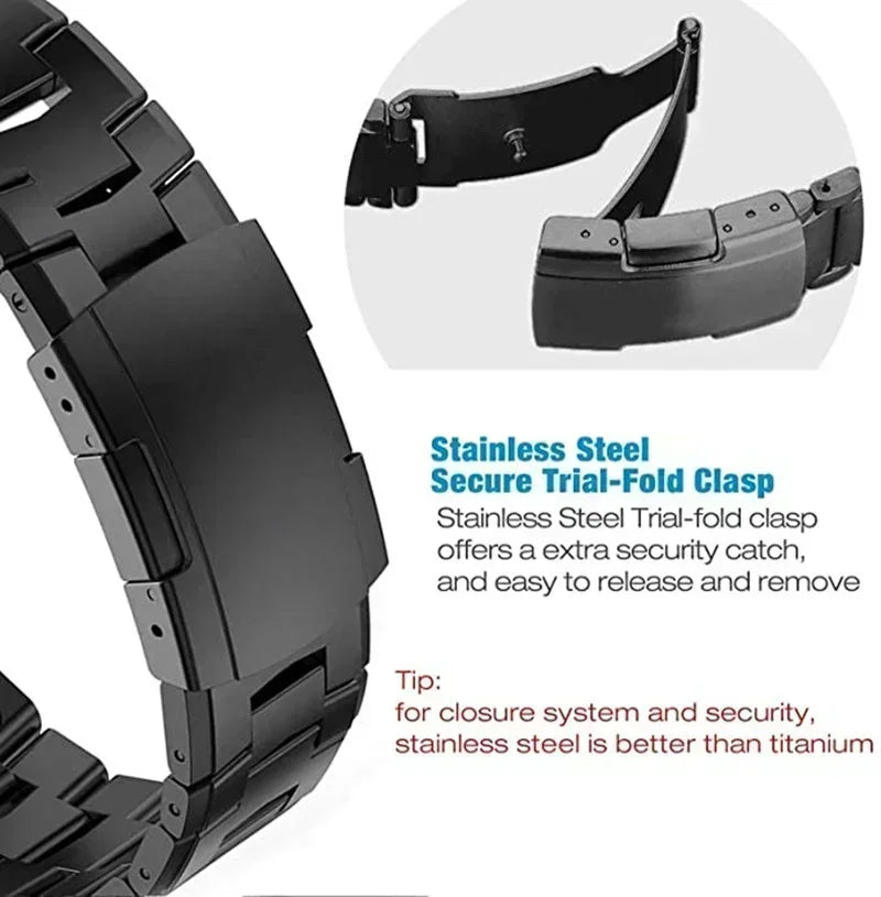 Premium metal watch band for Garmin smartwatches