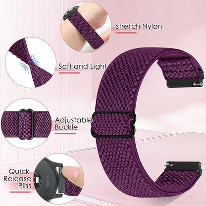 Soft elastic smartwatch straps for comfort and durability
