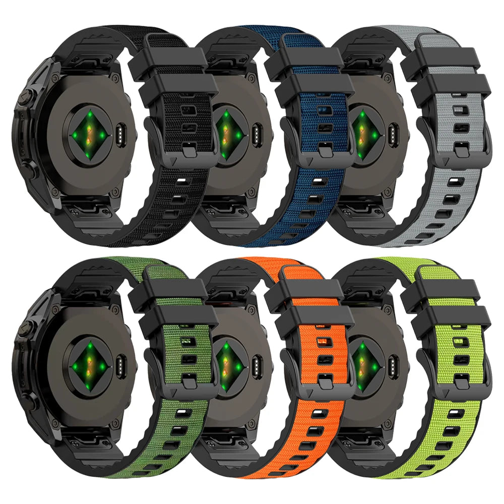 Garmin Epix Tactix Descent QuickFit nylon silicone replacement band