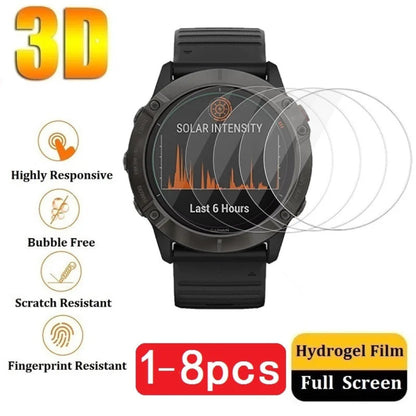 Garmin Fenix hydrogel screen protector film HD clear ultra thin